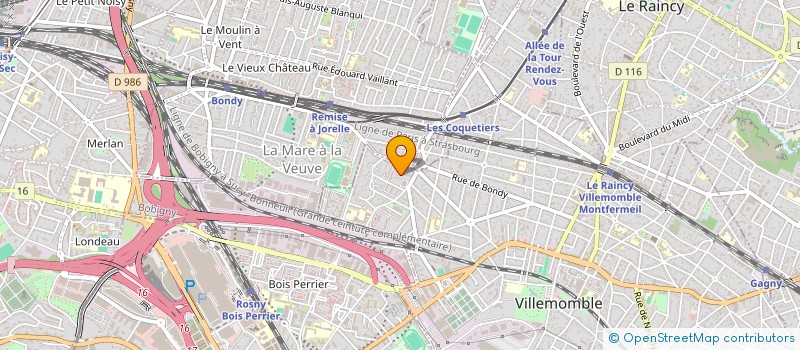 localisation de l'entreprise MADAME CHANELLE KETCHATANG NGASSAM  VILLEMOMBLE