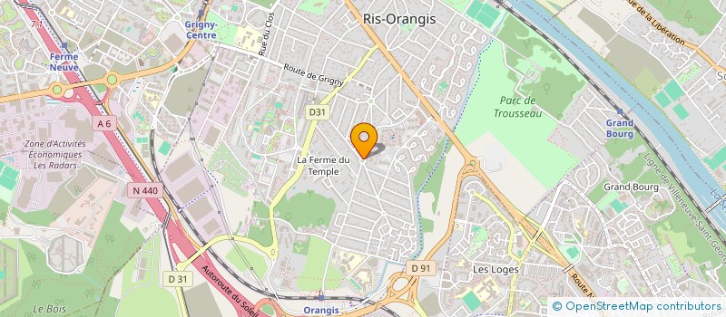 localisation de l'entreprise MADAME CHANEZ BENKHROUROU à RIS-ORANGIS