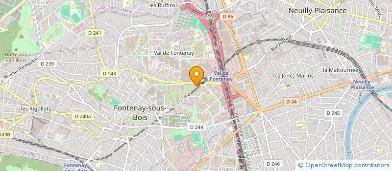 localisation de l'entreprise MADAME CHANEZ DELORME à FONTENAY-SOUS-BOIS