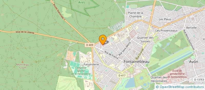 localisation de l'entreprise MADAME CHANHRATSAMY SITHIVONG à FONTAINEBLEAU