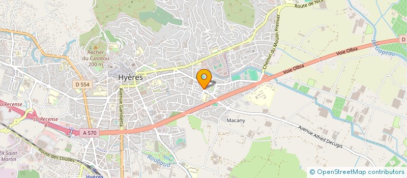 localisation de l'entreprise MADAME CHANNTHY BEAR  HYERES