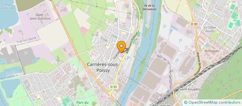 localisation de l'entreprise MADAME CHANNY REACH  CARRIERES-SOUS-POISSY