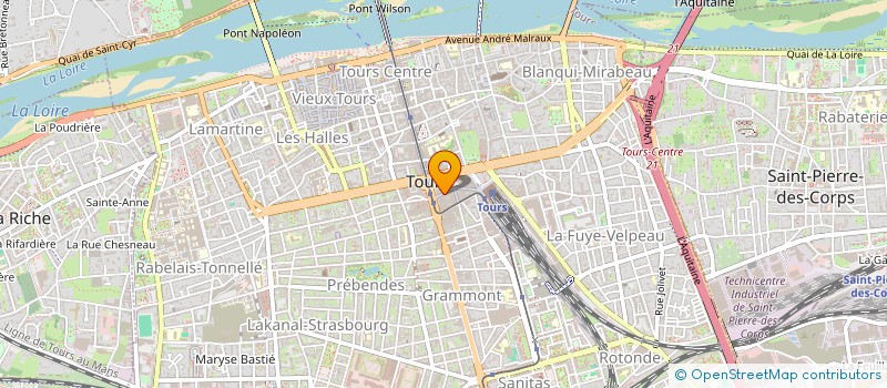 localisation de l'entreprise MADAME CHANTAL ADAM  TOURS