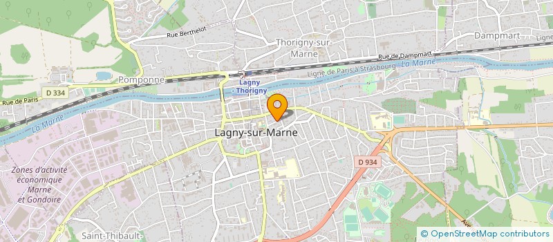 localisation de l'entreprise MADAME CHANTAL ALEXANDRE  THORIGNY-SUR-MARNE