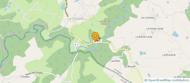 localisation de l'entreprise MADAME CHANTAL ALEXANDRE  LE CHALARD
