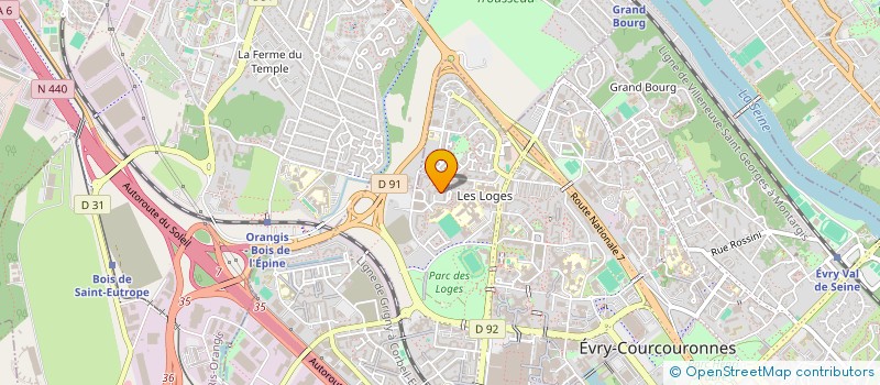 localisation de l'entreprise MADAME CHANTAL ALEXIS  EVRY-COURCOURONNES