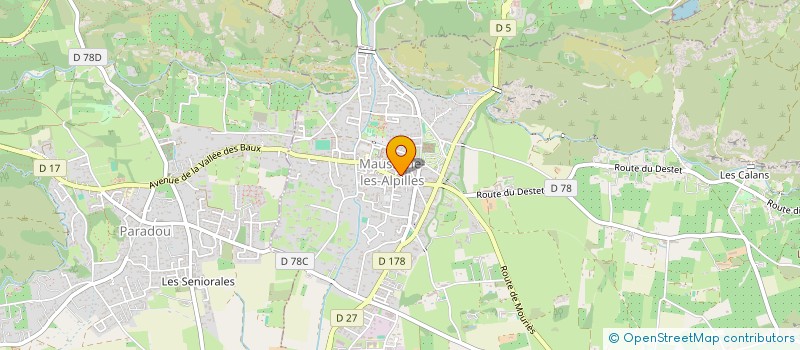 localisation de l'entreprise MADAME CHANTAL ALMODOVAR  MAUSSANE-LES-ALPILLES