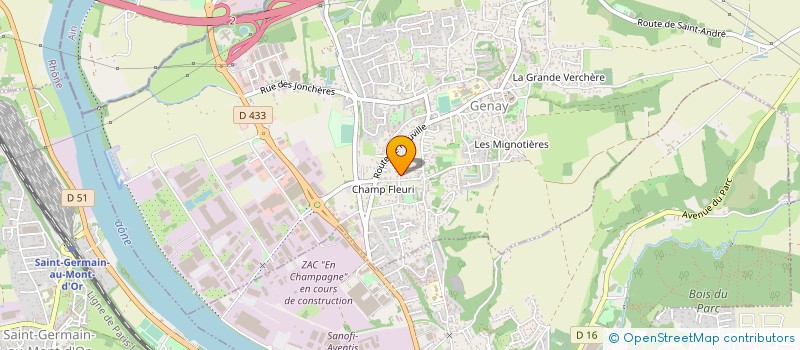 localisation de l'entreprise MADAME CHANTAL AMAR  GENAY