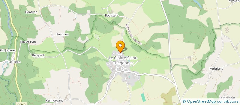 localisation de l'entreprise MADAME CHANTAL AMICE  LE CLOITRE-SAINT-THEGONNEC