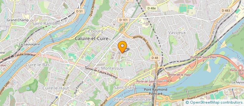 localisation de l'entreprise MADAME CHANTAL AMIEUX  CALUIRE-ET-CUIRE