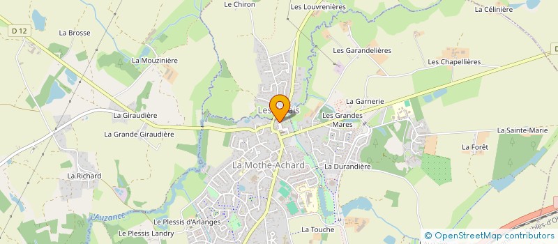 localisation de l'entreprise MADAME CHANTAL ANDRAULT  LES ACHARDS