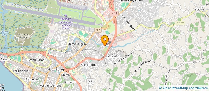 localisation de l'entreprise MADAME CHANTAL ANDREOPA  LES ABYMES