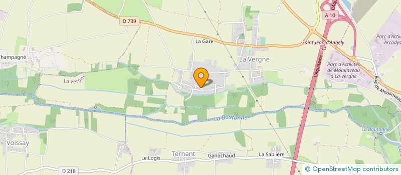 localisation de l'entreprise MADAME CHANTAL APTEL  ST JEAN D'ANGELY