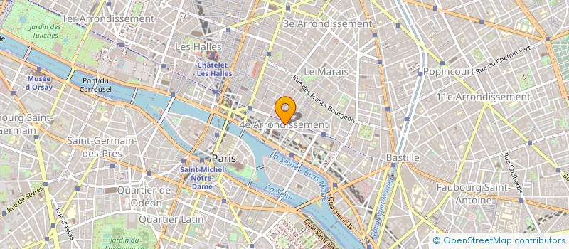 localisation de l'entreprise MADAME CHANTAL AUBIN à PARIS