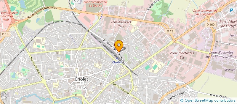 localisation de l'entreprise MADAME CHANTAL AUDUREAU à CHOLET