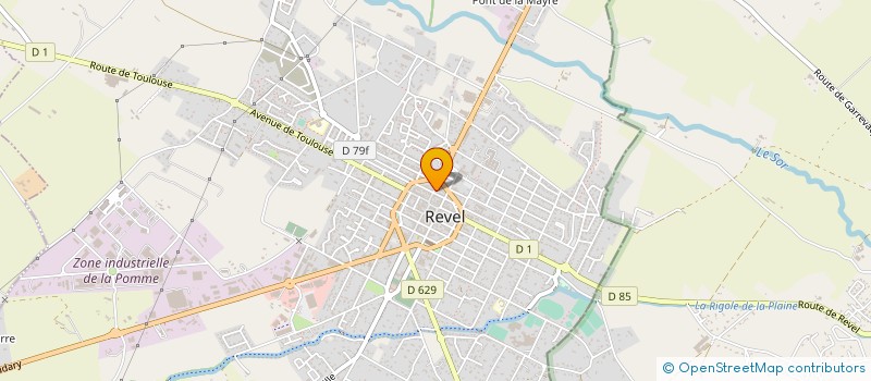 localisation de l'entreprise MADAME CHANTAL AUGERE  REVEL