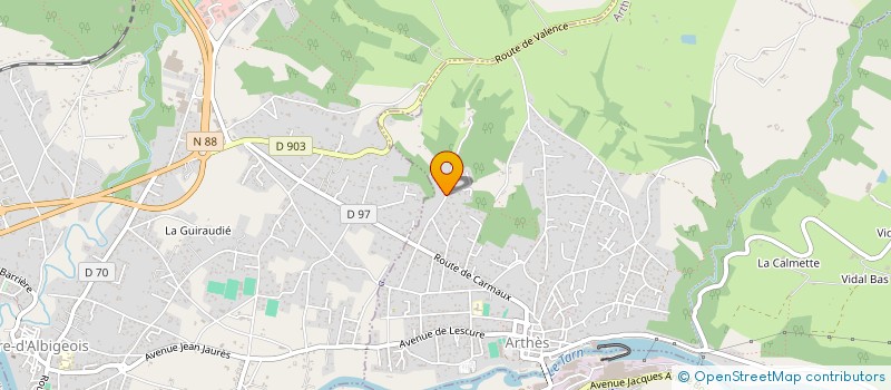 localisation de l'entreprise MADAME CHANTAL AVISOU  ARTHES