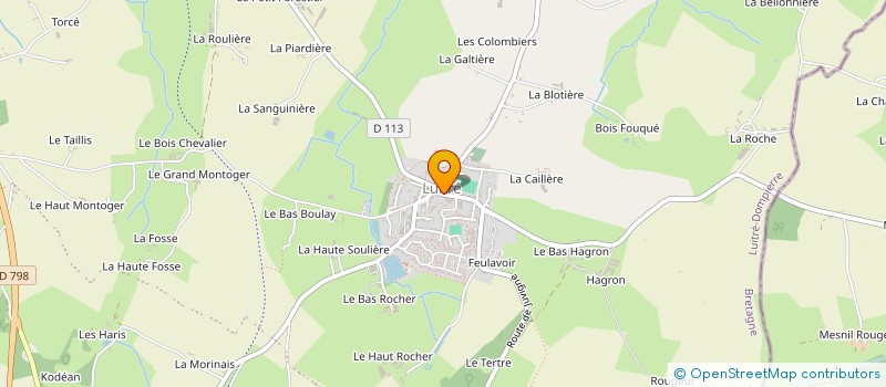 localisation de l'entreprise MADAME CHANTAL BACART  FOUGERES