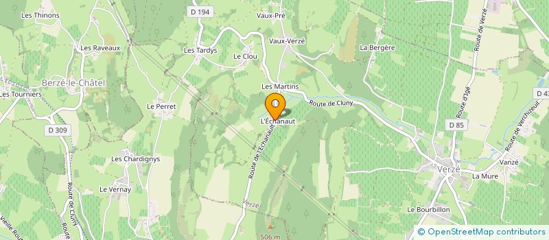 localisation de l'entreprise MADAME CHANTAL BACCHET  VERZE