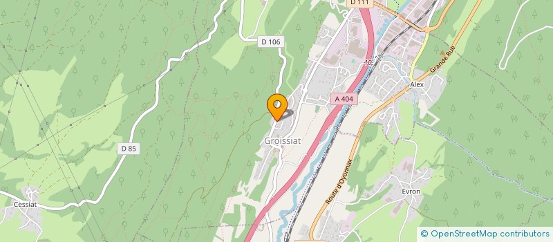 localisation de l'entreprise MADAME CHANTAL BAILLY à GROISSIAT