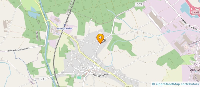 localisation de l'entreprise MADAME CHANTAL BARDE  MONTBARTIER
