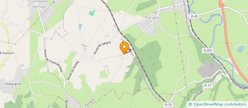 localisation de l'entreprise MADAME CHANTAL BARDET  PARIGNY