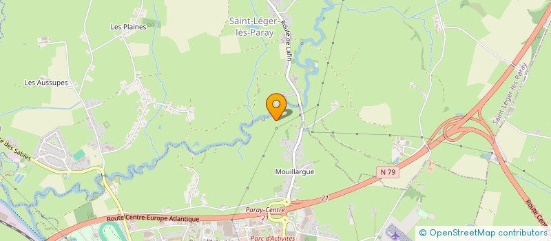 localisation de l'entreprise MADAME CHANTAL BARGE  PARAY LE MONIAL