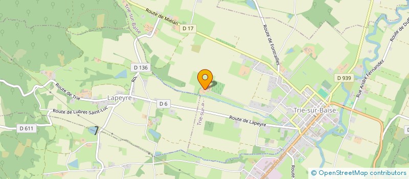 localisation de l'entreprise MADAME CHANTAL BARRERE à TRIE-SUR-BAISE
