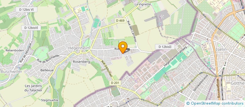 localisation de l'entreprise MADAME CHANTAL BARTH  HEGENHEIM