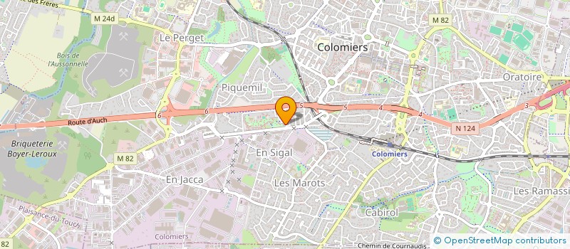 localisation de l'entreprise MADAME CHANTAL BARTHAS à COLOMIERS