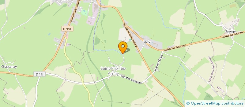 localisation de l'entreprise MADAME CHANTAL BATHELIER  SAINT-PRIX-LES-ARNAY