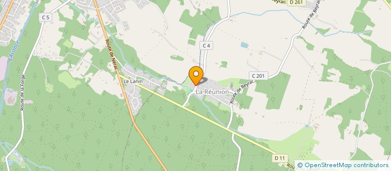 localisation de l'entreprise MADAME CHANTAL BAUDIN  LA REUNION