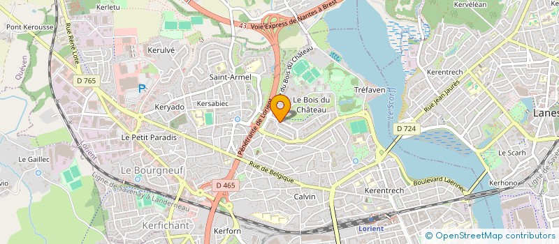 localisation de l'entreprise MADAME CHANTAL BAUDUIN  LORIENT