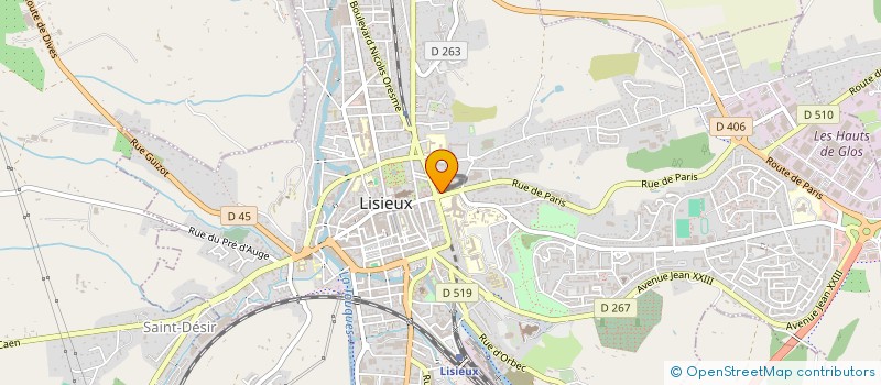 localisation de l'entreprise MADAME CHANTAL BAZIL  LISIEUX