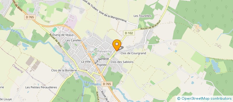 localisation de l'entreprise MADAME CHANTAL BEAUGILLET à COUR-CHEVERNY