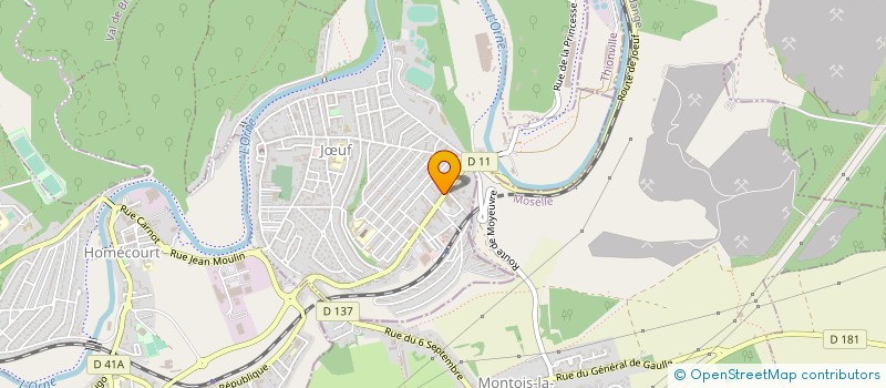 localisation de l'entreprise MADAME CHANTAL BEAUGRAND  JUF