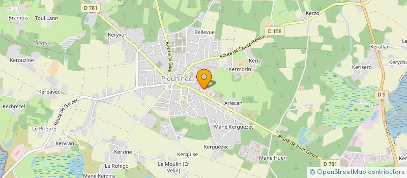 localisation de l'entreprise MADAME CHANTAL BECKER  PLOUHINEC