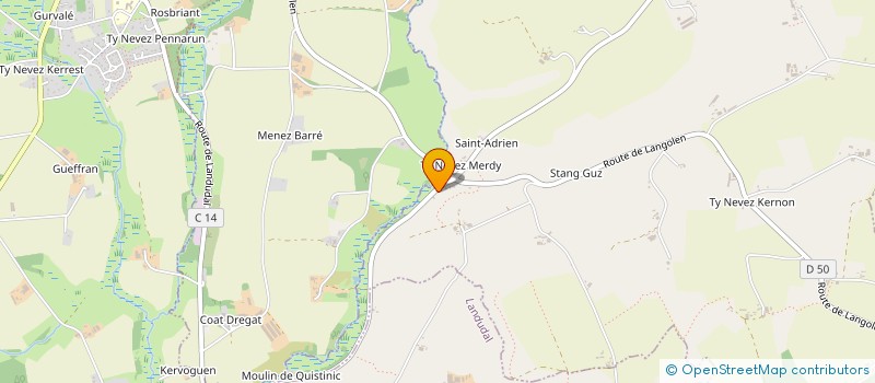 localisation de l'entreprise MADAME CHANTAL BEDARD  BRIEC