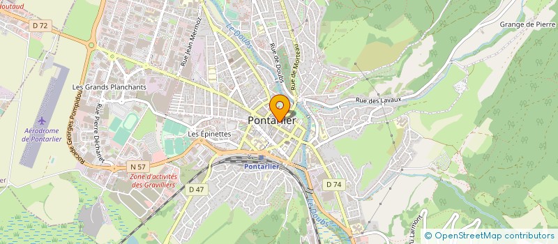 localisation de l'entreprise MADAME CHANTAL BELOT à PONTARLIER