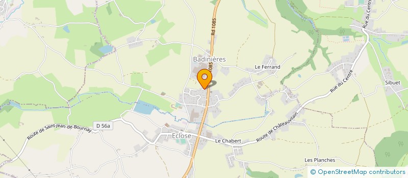 localisation de l'entreprise MADAME CHANTAL BERGER  ECLOSE-BADINIERES