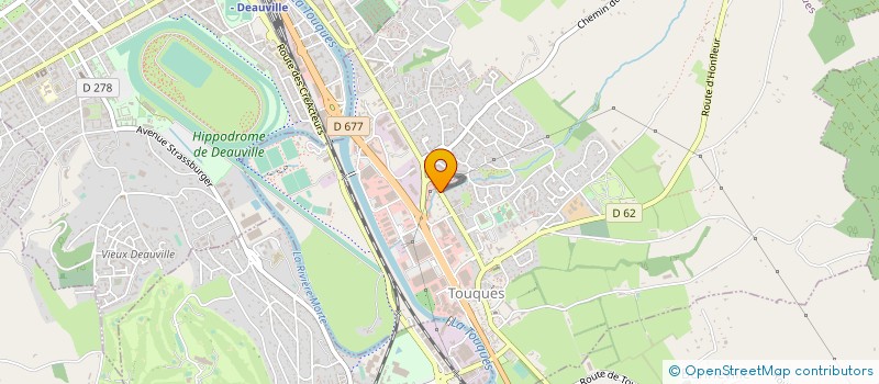 localisation de l'entreprise MADAME CHANTAL BERHAULT  TOUQUES