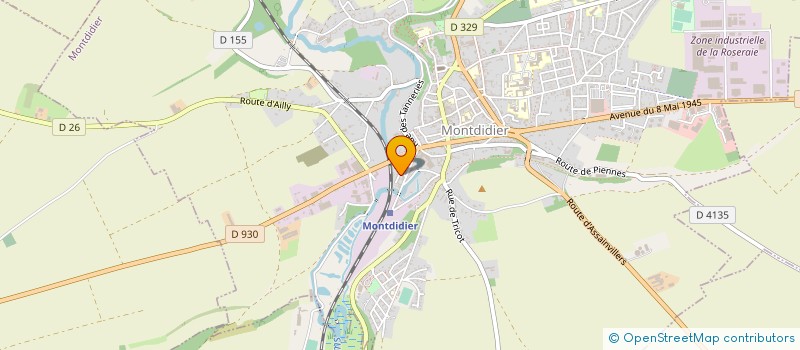localisation de l'entreprise MADAME CHANTAL BERNARD à MONTDIDIER