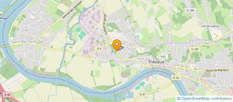 localisation de l'entreprise MADAME CHANTAL BERNARD  TREVOUX