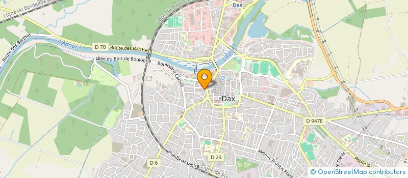 localisation de l'entreprise MADAME CHANTAL BEROUNAT à DAX