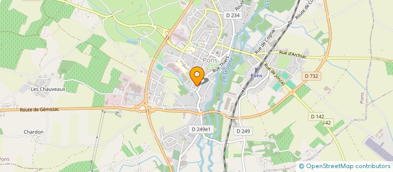 localisation de l'entreprise MADAME CHANTAL BERTEAU  PONS