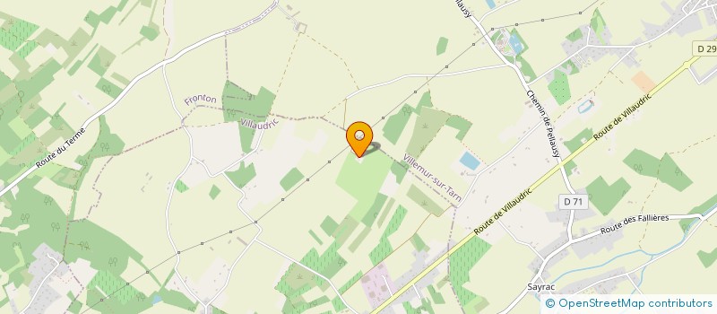 localisation de l'entreprise MADAME CHANTAL BEZOMBES  VILLAUDRIC