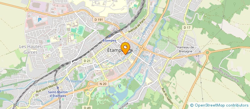 localisation de l'entreprise MADAME CHANTAL BILLEAU à ETAMPES