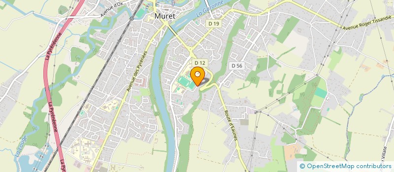 localisation de l'entreprise MADAME CHANTAL BLANCHARD  MURET