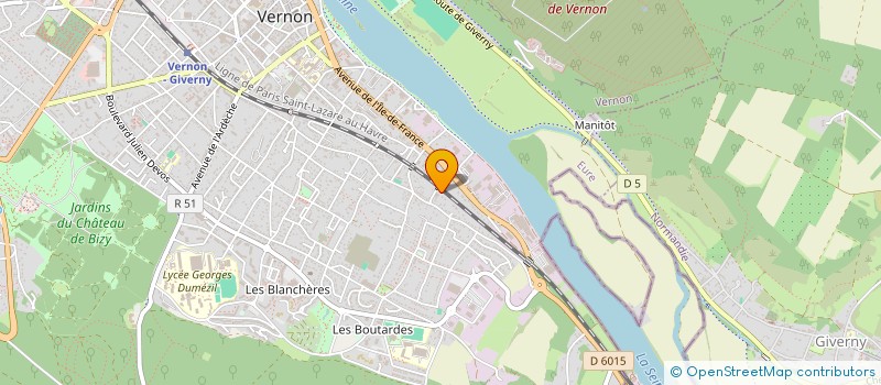 localisation de l'entreprise MADAME CHANTAL BLONDEL  VERNON