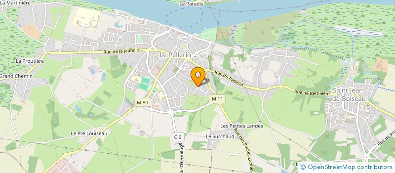 localisation de l'entreprise MADAME CHANTAL BLOYET  LE PELLERIN